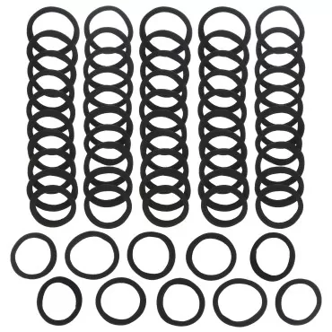 Expressions 60pc Seamless Hair Ties, No Damage Soft Ponytail Holders - Value Pack Black Elastic Hair Ties, Cute Hair Accessories For Girls, Hair Rubber Bands No Damage Hair Ties for Everyday Use
