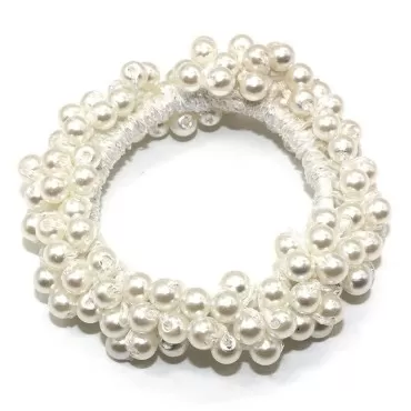 3PCS Fashion Imitation Pearl Elastic Hair Ties Bea...