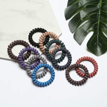 20Pcs Spiral Hair Ties Plastic Elastics Hair Ties ...