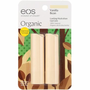 Eos Vanilla Bean Lip Balm Smooth Stick Set, White (Pack of 4)4