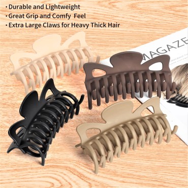 79Style Big Hair Clips For Women 4.7 Inch Claw Cli...
