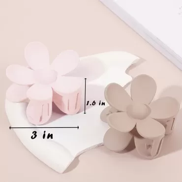 Flower Hair Clips 8PCS Hair Claw Clips Matte Large...