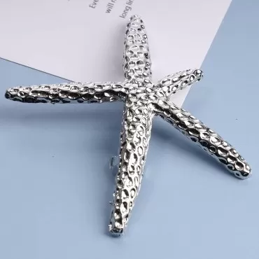 Yheakne Starfish Hair Clip Barrette Gold Hair Barr...
