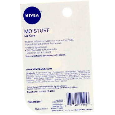 Nivea A Kiss of Moisture Essential Lip Care - 0.17 oz
