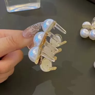 Xerling Girls Hair Claw Clips for Women Pearl Hair...