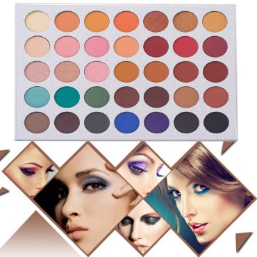 35 Colors Eyeshadow Palette with 7Pcs Makeup Brush...