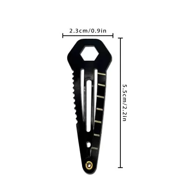 Haxtec 3 Pack Multi Tool Tactical Hair Clips - Multi-Functional EDC Survival Kit For Women (3 Pack)