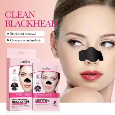 PalmJoy Blackhead Pore Strips, Deep Cleansing Charcoal Strips with Instant Blackhead Removal (6PCS)