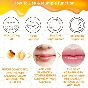 Bee Balm Lip Balm Honey Pot - Hydrating &Preventio...