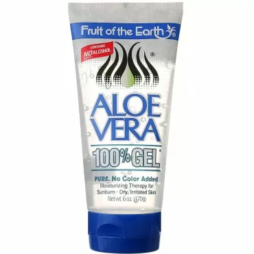 Fruit of the Earth Aloe Vera 100% Gel 6 oz (Pack of 3)
