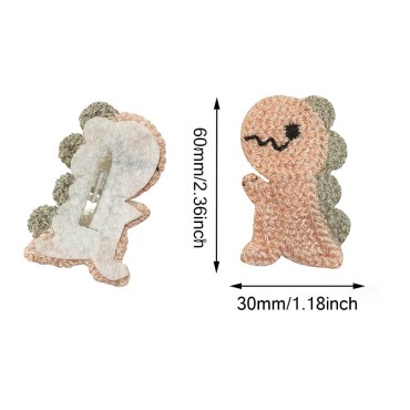 10 Piece Dinosaur Girl Hair Clips,Cute Barrettes,G...