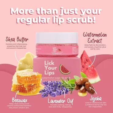 Lick Your Lips Watermelon Sugar Scrub for Dry, Cra...