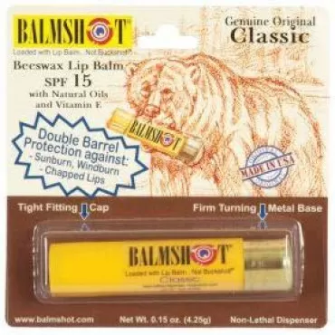 BALMSHOT Lip Balm Two Pack of Classic & Cool Mint...