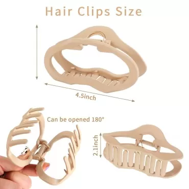 6PCS Hair Clips, Claw Clips for Thick Hair, 4.5 In...