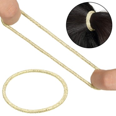 50 Pieces 3mm Hair Ties No-metal Hair Elastics Thi...