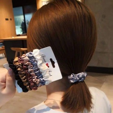 Silk Hair Scrunchies Soft Satin Scrunchies For Hai...
