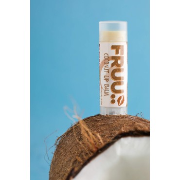 FRUU.. Coconut Scent Calming And Hydrating Lip Balm, Matt Look, Suitable For Sensitive Skin, Cruelty Free And Vegan, 4.5g