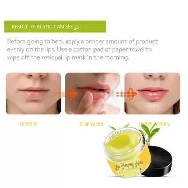 Lip Sleeping Mask, Avocado Lip Moisturizer, Nourishing and Improving Lip Skin Tone, Lip Skin Treatment Day and Night, Exfoliate?Repair Lip Dry Skin