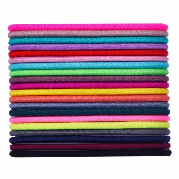 100 Count Girls Elastic Hair Ties Ponytail Holders...