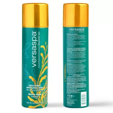 Versa Spa MONTEREY Bronzing Mist Sunless Self Tanner with Warm Brown and Caramel Undertones for Body and Face, 6 Ounces