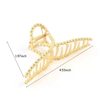 3 PCS Metal Claw Hair Clips, BetterJonny Nonslip T...