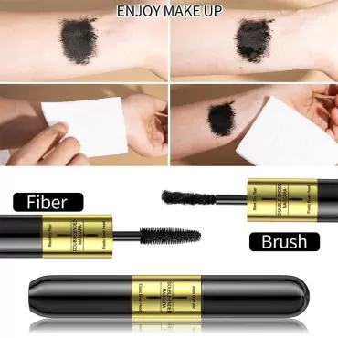 2 in 1 Fiber Lash Mascara, Mascara with black, Mas...