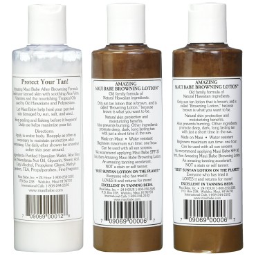 Maui Babe Tanning Pack (2 Browning Lotions 8 oz, 1...