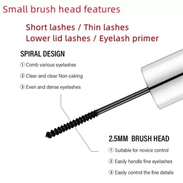 2 in 1 Mascara for Fine Short Eyelash,Big and Smal...