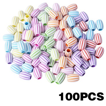 100pcs Dreadlocks Beads, Mixed Colors Hair Braid B...