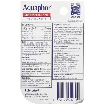 Aquaphor Lip Repair SPF 3 Size .35z Aquaphor Lip R...