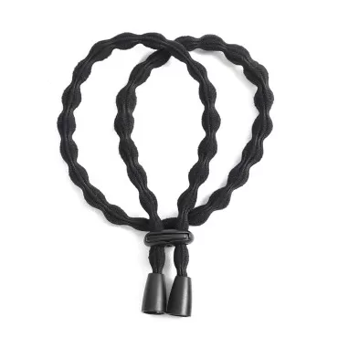 MILAMIYA Afro Puff Drawstring Ponytail Ties Adjustable Length Hairband for Short Kinky Curly Hair Bun Hair Ties for Afro Long Cushioned Headband Ties for Women with Thick, No-Slip Design