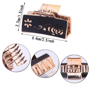 Yusier 6PCS 2.5inch Small Rectangle Hair Clip Deco...