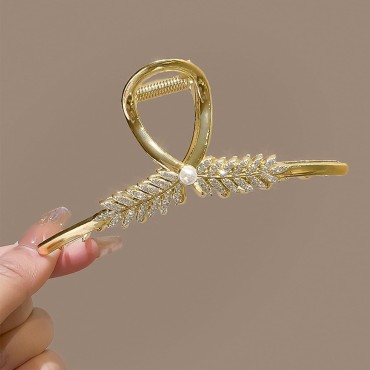 Hair Barrettes for Women | French Design Barrettes | Ideal for Fine Hair - Everyday Wear | Comfortable and Lightweight - Casual or Formal Styling | 2Pcs-Tortoise Shell & Ivory Colors | Women and Girls