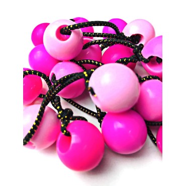 Tara Girls Twinbead Multi Cute Design Ponytail Ela...