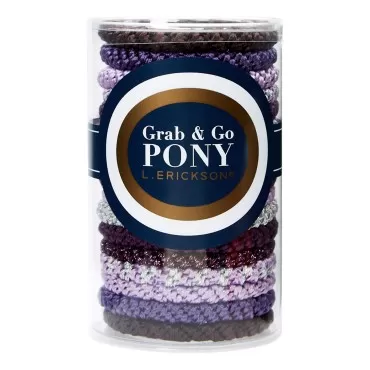 L. Erickson Grab & Go Pony Tube, Grape