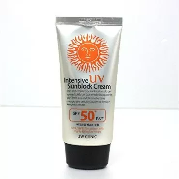 3W Clinic Intensive UV Sunscreen Sunblock Cream 4 ...