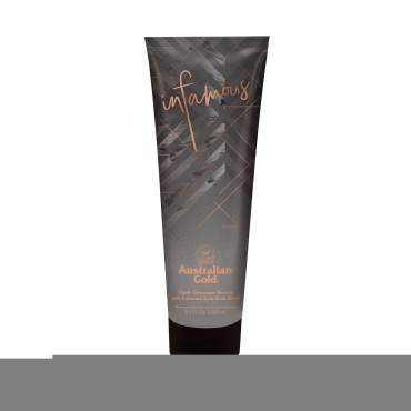 Australian Gold Infamous Eight Dimension Bronzer Tanning Lotion 8.5 oz