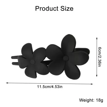 Hair Claw Clips, 6 Pcs Strong Hold Matte Claw Hair Clips, Duckbill Clip Vintage Claw Clips for Women Thick Hair & Thin Hair (Flowers)
