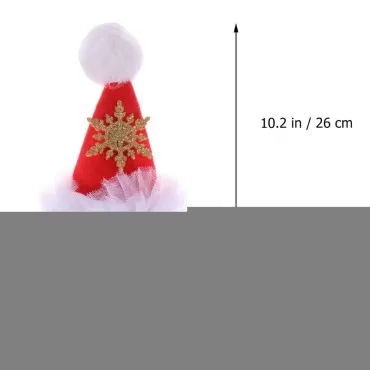 Happyyami 5pcs Merry Christmas Hair Clips Glitter Sequin Christmas Hat Barrettes with Snowflake Reindeer Santa Xmas Hair Accessories for Xmas Holiday Party Favors Gifts