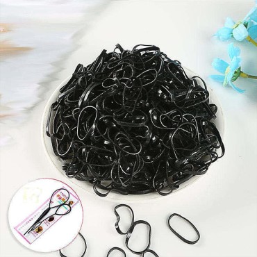 1000 PCS Hair Bands, Black Elastic Hair Band, Mini...