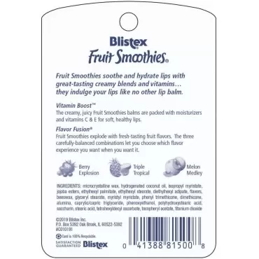 Blistex Fruit Smoothies Lip Moisturizers 3 Sticks ...