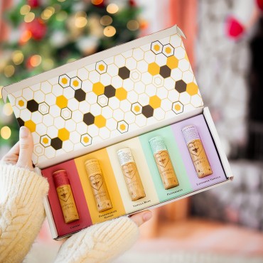 Bee Bella Lip Balm Variety Pack Gift Set, Moisturi...