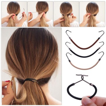 18pcs Bungee Hair Ties Bungee Elastic Hair Bands H...