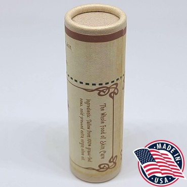 Moisturizing Beef Tallow Lip Balm - Unscented Tube...