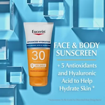 Eucerin Sun Advanced Hydration SPF 30 Sunscreen Lotion Advanced Hydration After Sun Lotion (5 fluid ounce sunscreen and 6.7 fluid ounce after sun lotion)