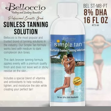 Belloccio Simple Tan Pint Bottle of Professional S...