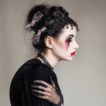 Halloween Hair Clips Claws Skull Skeleton Hands Bone Hand Spider Hair Clip Hairpin Zombie Punk Rock Horror Hair Clip for Women Girls Hair Accessories (Colorful Halloween Hair Clips)