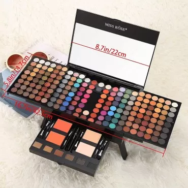 MISS ROSE M 190 Colors Cosmetic Makeup Palette Com...