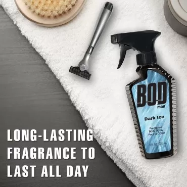 BOD Man Fragrance Body Spray, Dark Ice, 8 Fluid Ou...