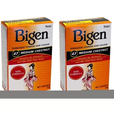 Bigen Powder Hair Color #47 Medium Chestnut 0.21oz...
